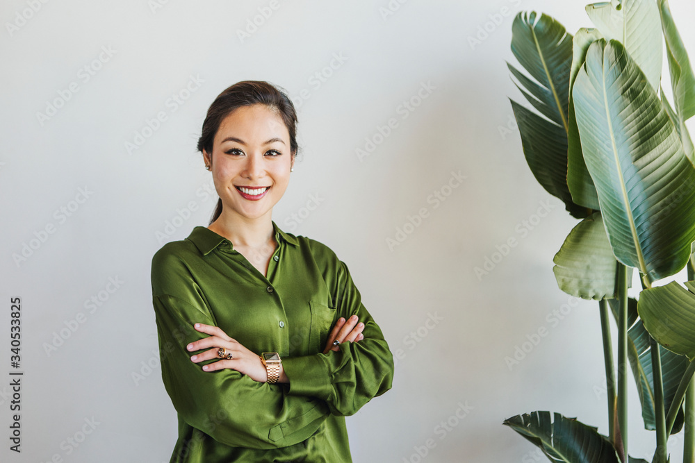 Confident Asian businesswoman